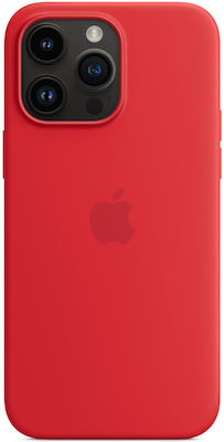 Apple Silicone Case with MagSafe Back Cover Silicone (PRODUCT)RED (iPhone 14 Pro Max)