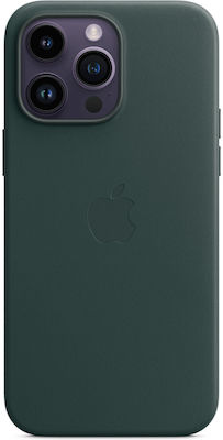 Apple Leather Case with MagSafe Umschlag Rückseite Leder Forest Green (iPhone 14 Pro Max) MPPN3ZM/A