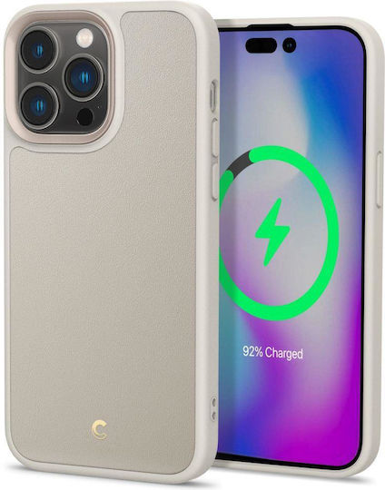 Spigen Cyrill Kajuk Mag Back Cover Δερματίνης / Σιλικόνης Cream (iPhone 14 Pro Max)