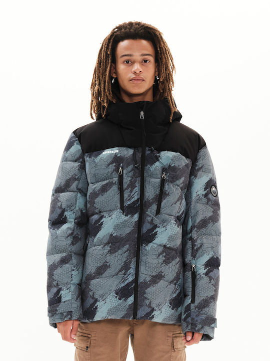 Emerson Winter Jacket Puffer Olive Black