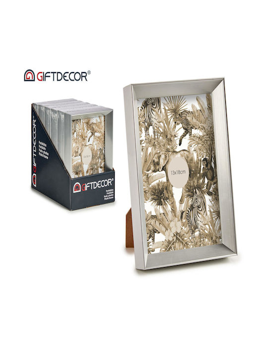 Gift Decor Κορνίζα Ξύλινη με Ασημί Πλαίσιο