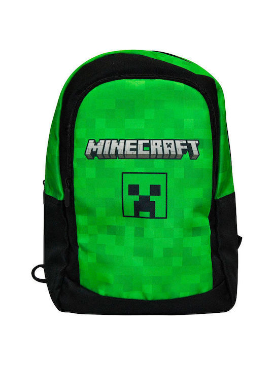 Minecraft School Bag Backpack Elementary, Elementary in Green color