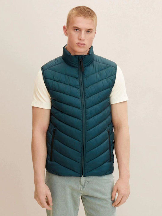 Tom Tailor Ärmellos Jacke Puffer Blau
