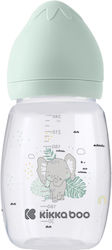 Kikka Boo Plastikflasche mit Silikonsauger für 3+ Monate Savanna Mint 260ml 1Stück