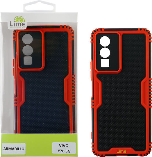 Lime Armadillo Camera Guard Back Cover Πλαστικό Κόκκινο (Vivo Y76 5G)
