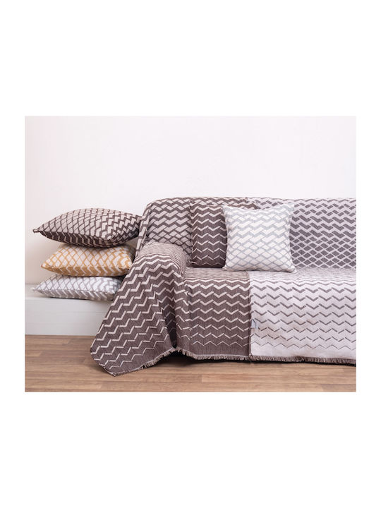 Anna Riska 1447 Ριχτάρι Πολυθρόνας Δύο 'Οψεων Chenille 150x180εκ. Wenge 428527