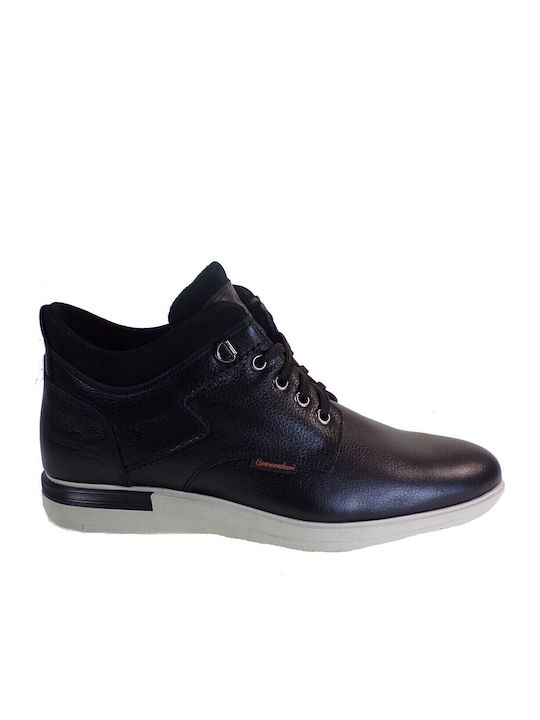 Leather Black Men's Boots