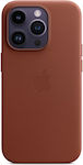 Apple Leather Case with MagSafe Umschlag Rückseite Leder Umber (iPhone 14 Pro) MPPK3ZM/A