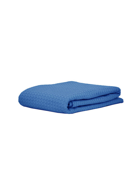 Anna Riska Michelle Blanket Pique Queen 220x240cm. 429234 8 Lake Blue