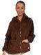 Damen Jacke in Braun Farbe