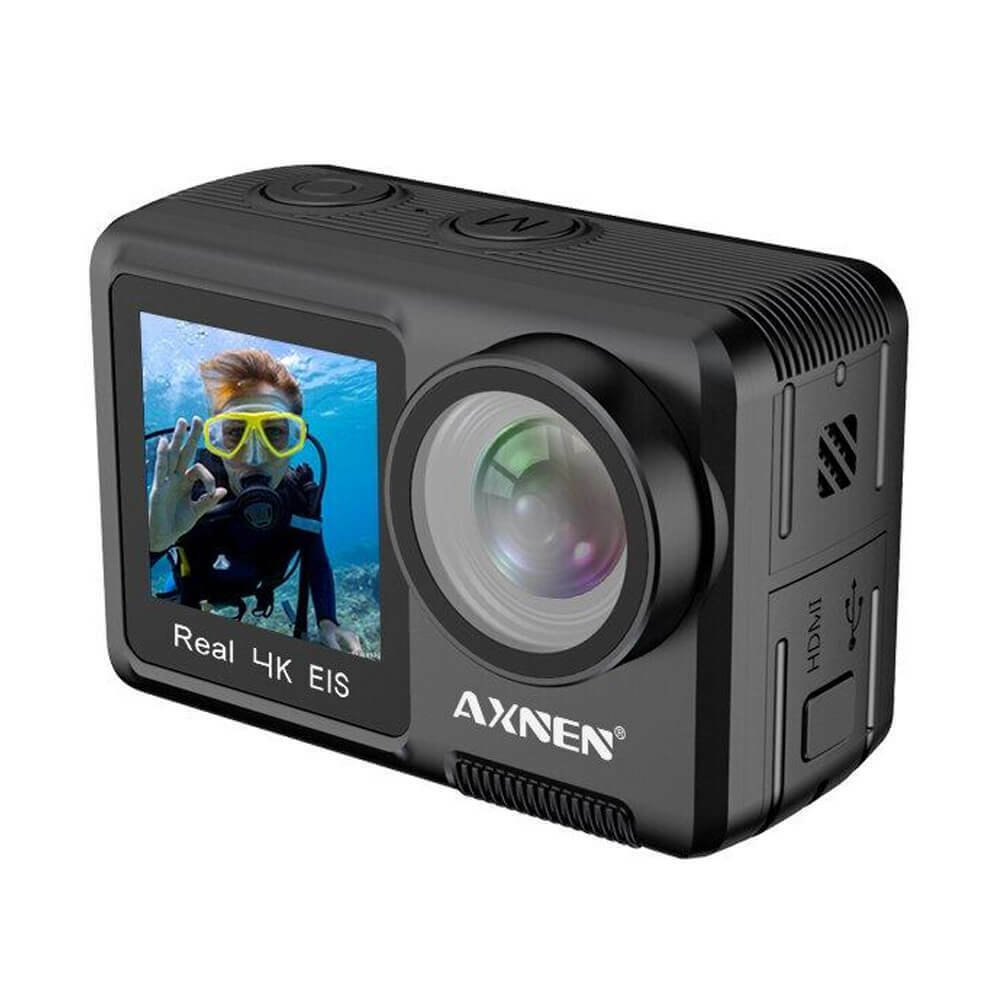 Axnen AX8 Action Camera 4K Ultra HD Υποβρύχια (με Θήκη) με WiFi Μαύρη