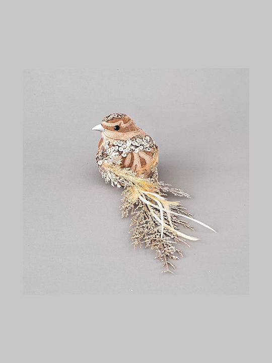 Eurolamp Weihnachtliche Stoff Figur Kleiner Vogel Länge 65cm