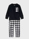 Mayoral Kids' Pajamas Winter Cotton Black