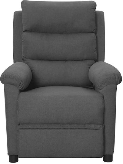 Relaxsessel mit Fußhocker Dark Grey 74x92x101.5cm