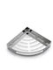 Domistyle SS304 Corner Wall Mounted Bathroom Shelf Metallic 31.3x22x5.8cm Silver