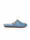 Anatomical Leather Women's Slippers Light Blue