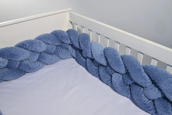 Nautica 9280 Crib Bumpers Braided Inside Blue 24x200cm 49-9714-4/9280