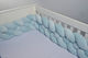 Baby Oliver Crib Bumpers Braided Inside Mint 24x200cm