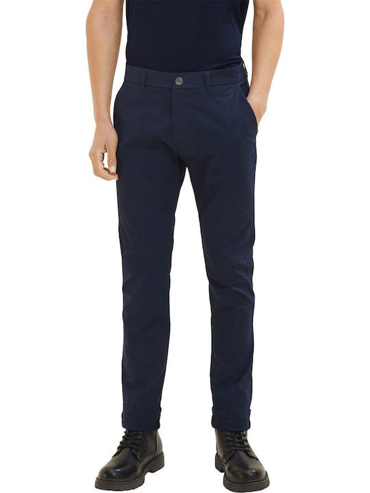 Tom Tailor Παντελόνι Chino Ελαστικό Μπλε