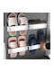 Plastic Hanging Shoe Storage Stand in White Colour 24x9x6cm