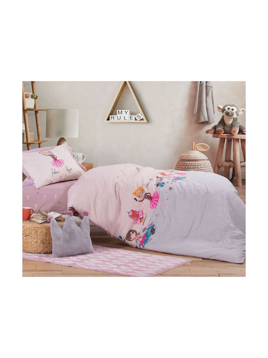 Nef-Nef Homeware Детско покривало Единично Fashion Bloggers Розов 160x220cm