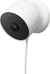 Google Nest Cam Indoor Outdoor Incl IP Κάμερα Παρακολούθησης Wi-Fi 1080p Αδιάβροχη Μπαταρίας GA01317-DE