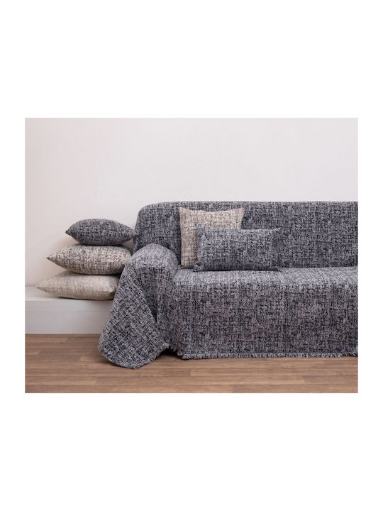 Anna Riska 1445 Ριχτάρι Διθέσιου Καναπέ Chenille 180x240εκ. Anthracite 428091