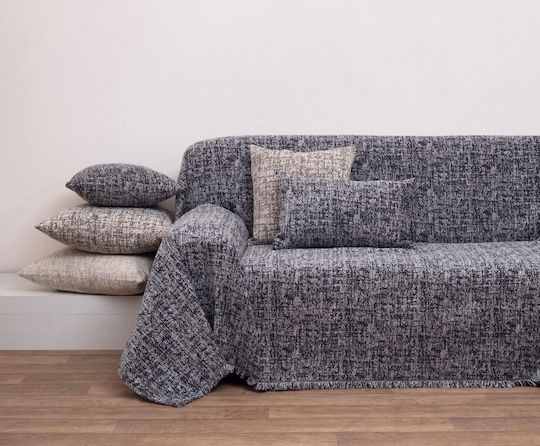 Anna Riska 1445 Ριχτάρι Διθέσιου Καναπέ Chenille 180x240εκ. Anthracite