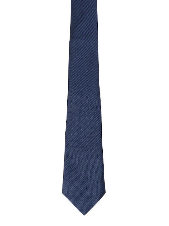 Hugo Boss Herren Krawatte Seide Monochrom in Marineblau Farbe