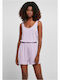 Women's Sleeveless One-piece Shorts Purple