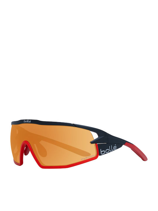 Bolle B-Rock Pro 119 Unisex Ochelari de soare cu Negru Cadru și Portocaliu Lentilă 12628
