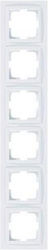 Eurolamp Switch Frame 6 Positions in White Colo...