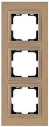 Eurolamp Schalterrahmen 3-fach in Bronze Farbe ...
