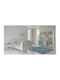Kids Bedroom Set Classic White 4pcs with Bed for Mattress 90x190cm