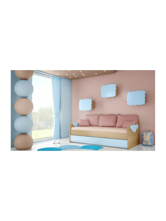 Kids Bedroom Set Kos Light Blue Natural 2pcs