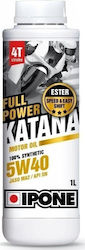 Ipone Katana Full Power 100% Synthetic Motorcycle Oil for Four-Stroke Engines 5W-40 1lt