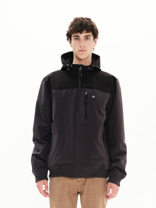 Emerson Χειμωνιάτικο Μπουφάν Bomber Ebony Black