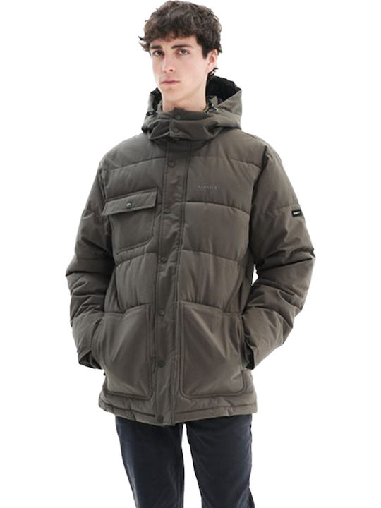 Basehit Χειμωνιάτικο Μπουφάν Puffer Olive