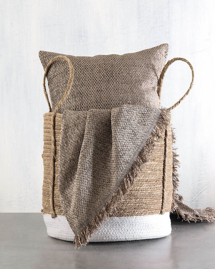 Rythmos Rowen Three-Seater Sofa Throw 2 Sides Chenille 180x280cm Brown