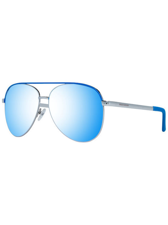 Skechers Γυαλιά Ηλίου με Ασημί Μεταλλικό Σκελετό και Μπλε Φακό SE6111 10X