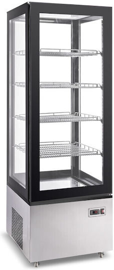 Ventus Vitrină de Răcire De Podea cu 4 Niveluri cu Capacitate 400lt 65.2x65.2x187.5cm