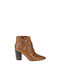 Guess Leather Women's Ankle Boots Tabac Brown