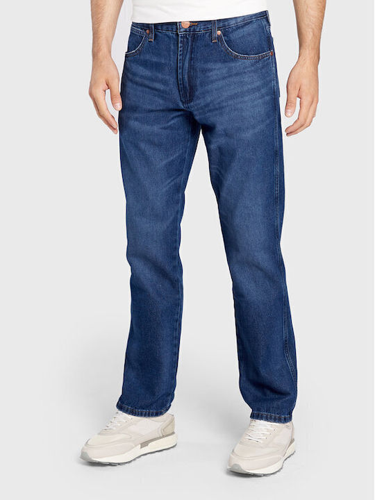 Greensboro 803 Pantaloni Jeans pentru Bărbați Elastic cu Croială Regular Straight Albastru