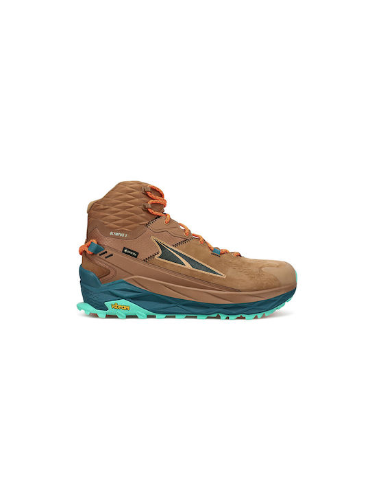 Altra Olympus 5 Men's Waterproof Hiking Boots Gore-Tex Brown