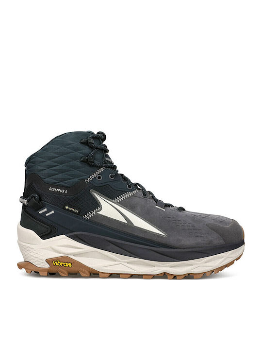 Altra Olympus 5 Men's Waterproof Hiking Boots With Gore-Tex Membrane Black