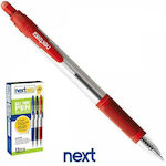 Next Pen Ballpoint 1mm with Red Ink 12pcs