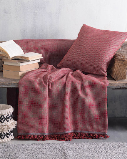 Rythmos Luna Διθέσιου Καναπέ Δύο 'Οψεων Π180xΜ240cm Μπορντό