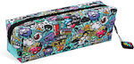 Total Gift TotalL Gift Urban Cloth Pencil Case Barrel with 1 Compartment Multicolored