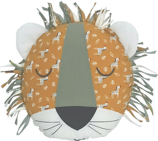 Baby Star Декоративна Възглавница за Люлка Kenya Lion Бял