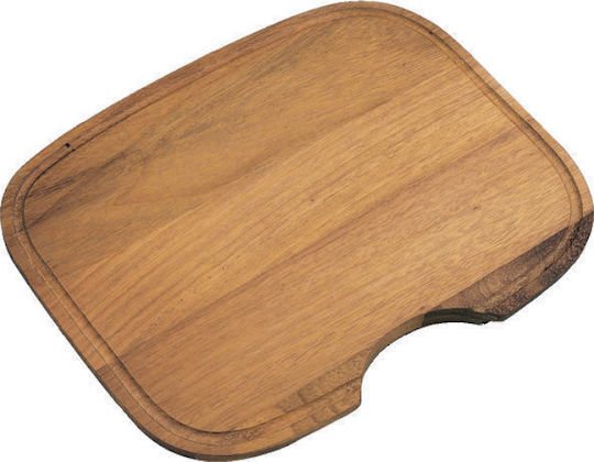 Sanitec Rectangular Wooden Chopping Board Brown 42.5x26.5cm